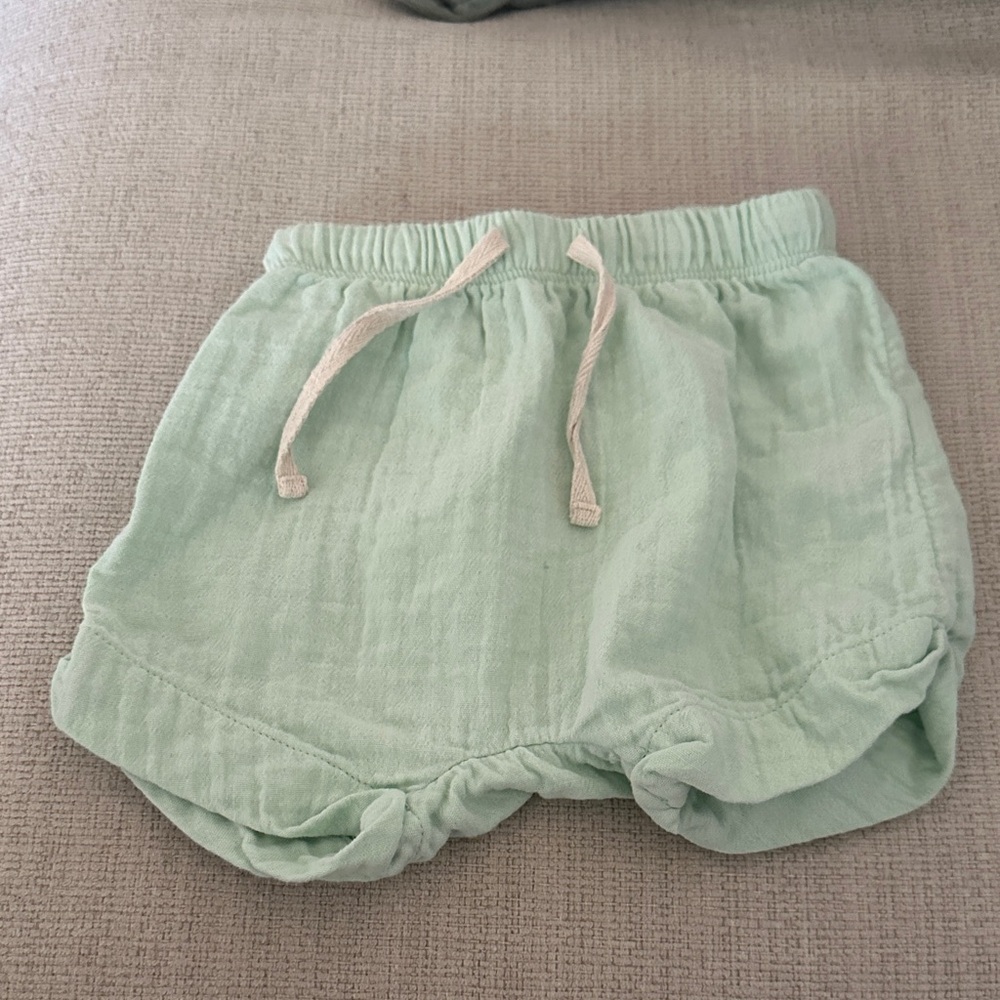 Old Navy Mint Green Bubble Shorts with Drawstring